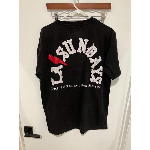 LASUNDAYS The Originals 2-Sided Graphic T-Shirt, Black/White, Size Large - Picture 2 of 3